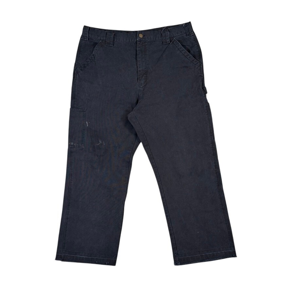 Smiths Workwear Mens Black Cotton Canvas Carpenter Pants 38x30 Utility Trousers